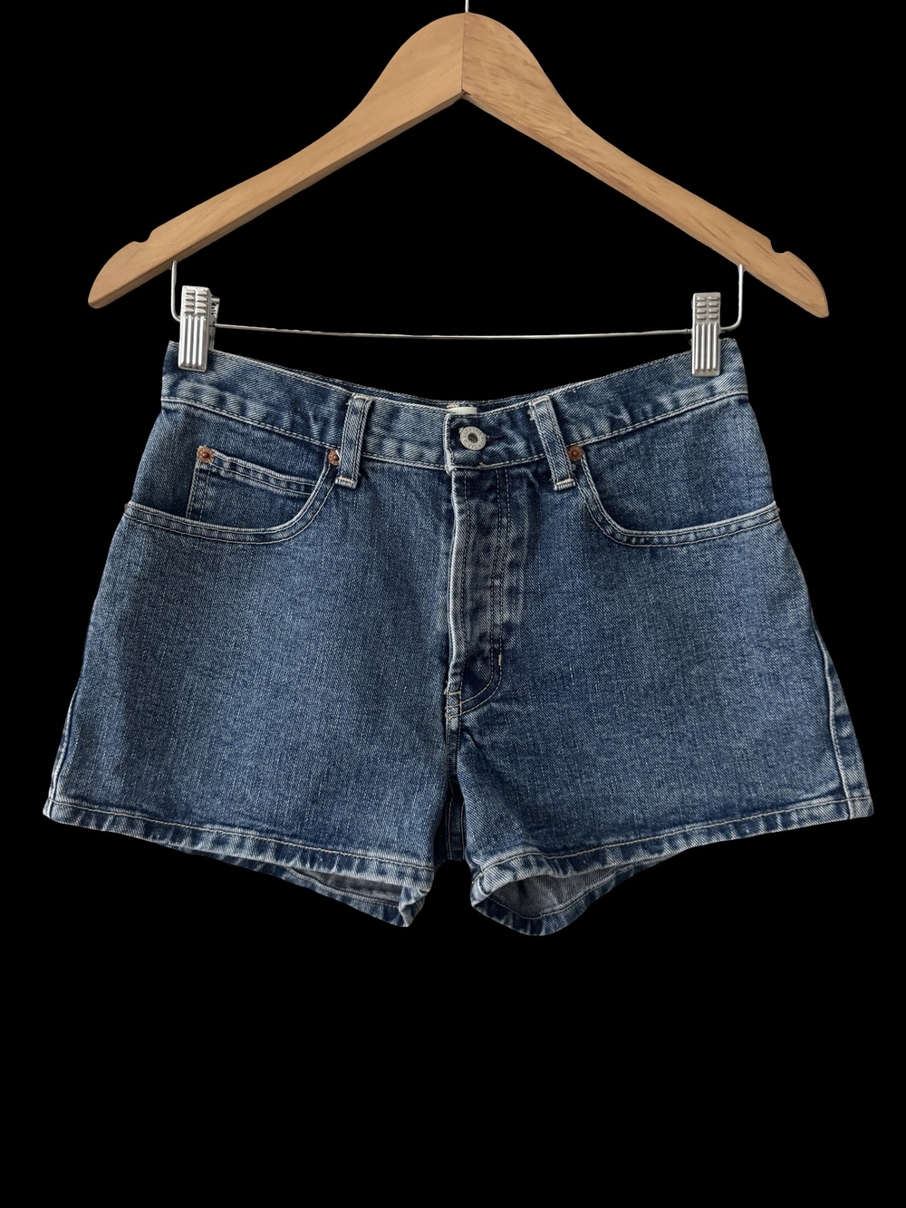 GAP Dark Blue Original High-Rise Denim Shorts